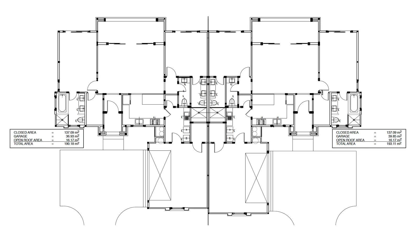 Fairway Duplex floor plan