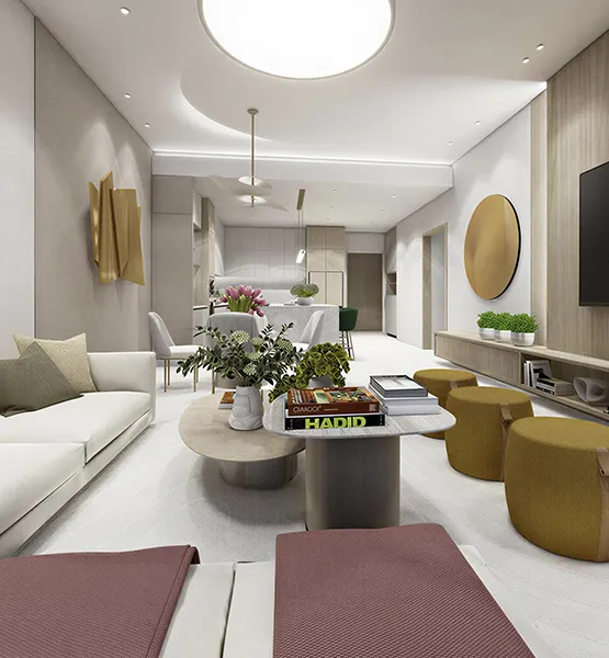 Forest Brook Reserve — open-plan living and dining area