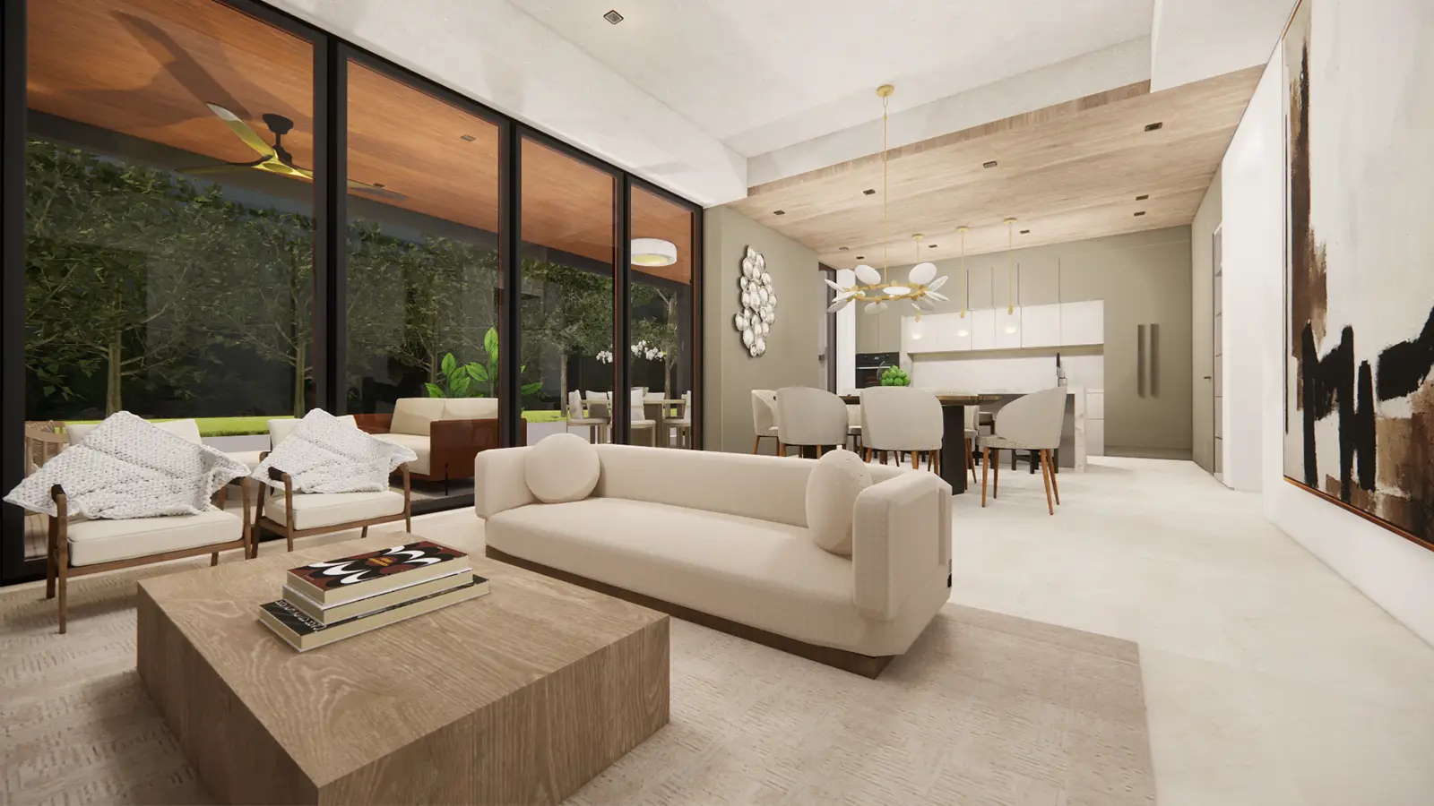 Ave del Paraíso — living and dining
